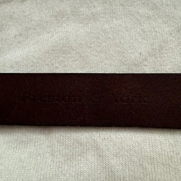 NWOT Preston and York Womens Brown Italian Leather Hippie Waist Belt Sz M - Picture 4 of 5